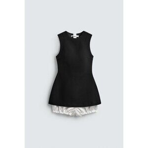 ZARA CONTRAST POPLIN PLAYSUIT HARRY LAMBERT FOR ZARA X DISNEY